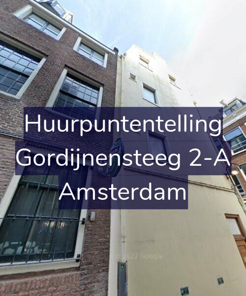 Foto gevel Huurpuntentelling voor Gordijnensteeg 2-A, Amsterdam