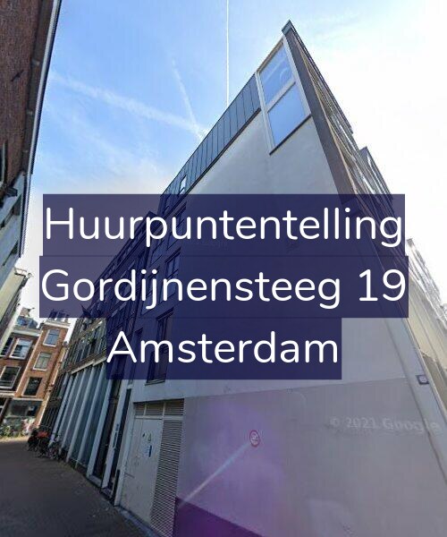 Foto gevel Huurpuntentelling voor Gordijnensteeg 19, Amsterdam