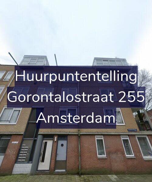 Foto gevel Huurpuntentelling voor Gorontalostraat 255, Amsterdam