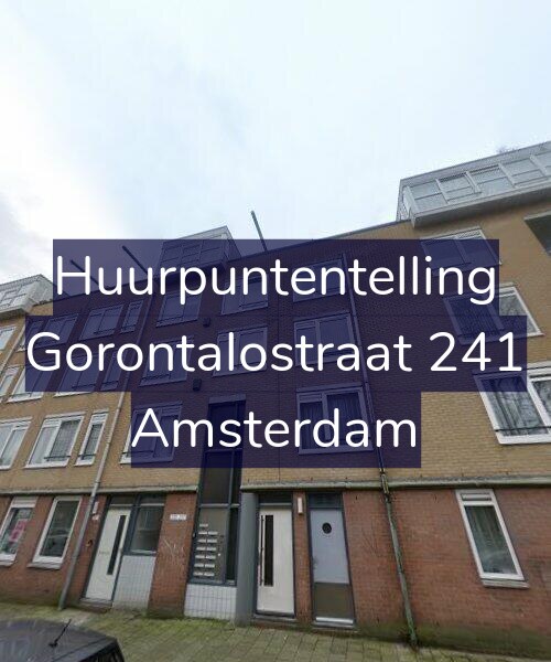 Foto gevel Huurpuntentelling voor Gorontalostraat 241, Amsterdam