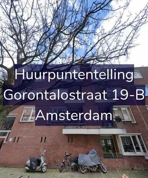 Foto gevel Huurpuntentelling voor Gorontalostraat 19-B, Amsterdam