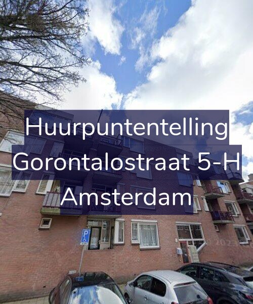 Foto gevel Huurpuntentelling voor Gorontalostraat 5-H, Amsterdam