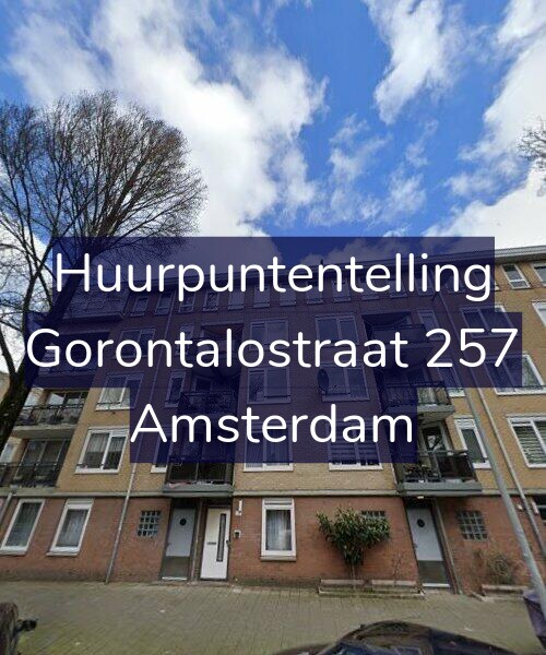 Foto gevel Huurpuntentelling voor Gorontalostraat 257, Amsterdam