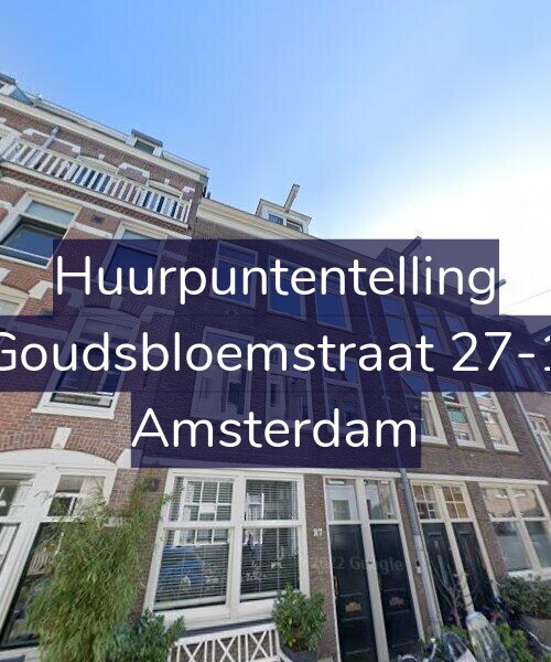 Foto gevel Huurpuntentelling voor Goudsbloemstraat 27-1, Amsterdam