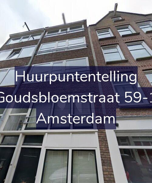 Foto gevel Huurpuntentelling voor Goudsbloemstraat 59-1, Amsterdam