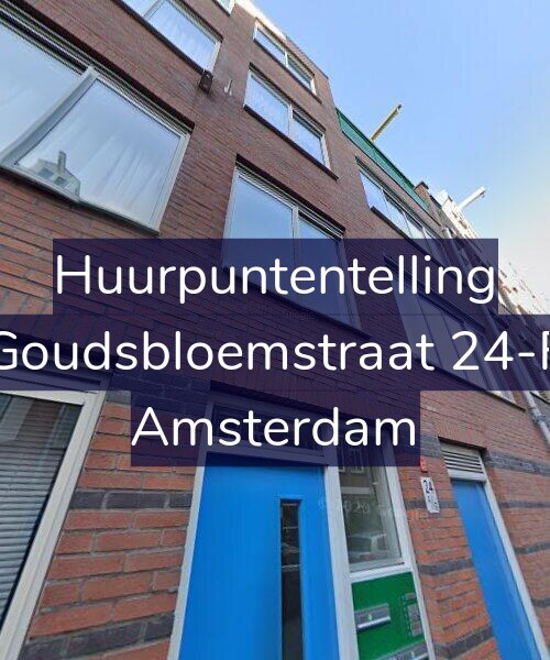 Foto gevel Huurpuntentelling voor Goudsbloemstraat 24-F, Amsterdam