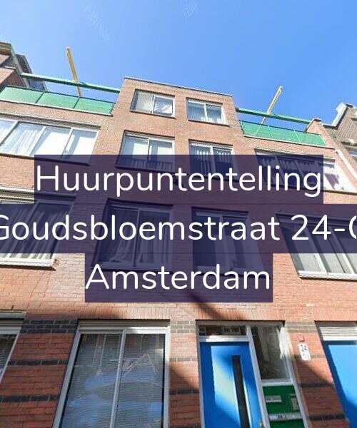 Foto gevel Huurpuntentelling voor Goudsbloemstraat 24-C, Amsterdam