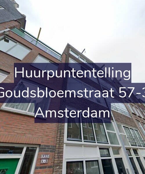 Foto gevel Huurpuntentelling voor Goudsbloemstraat 57-3, Amsterdam