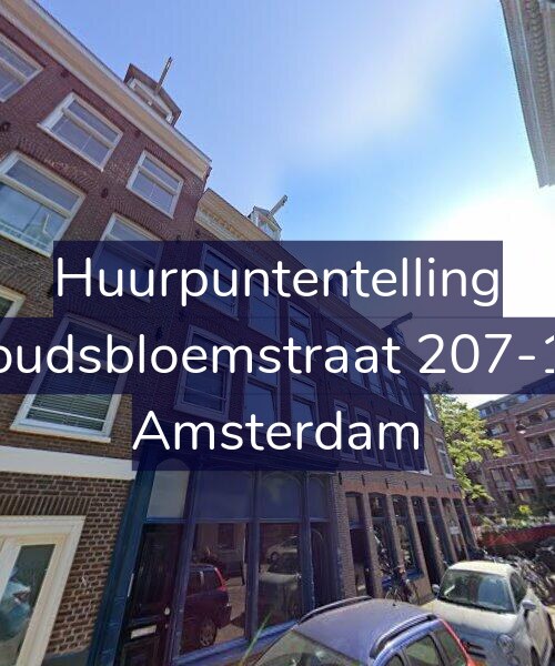 Foto gevel Huurpuntentelling voor Goudsbloemstraat 207-1A, Amsterdam