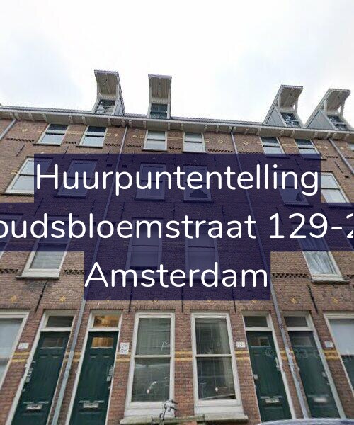 Foto gevel Huurpuntentelling voor Goudsbloemstraat 129-2V, Amsterdam