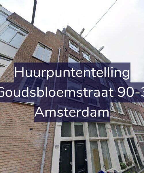 Foto gevel Huurpuntentelling voor Goudsbloemstraat 90-3, Amsterdam