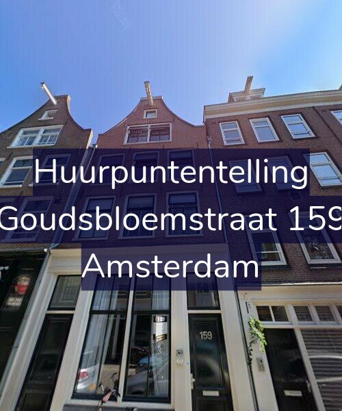 Foto gevel Huurpuntentelling voor Goudsbloemstraat 159, Amsterdam