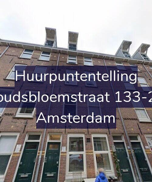 Foto gevel Huurpuntentelling voor Goudsbloemstraat 133-2A, Amsterdam