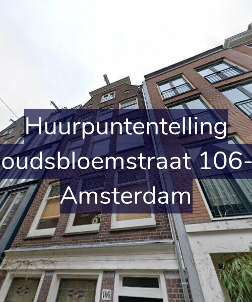 Foto gevel Huurpuntentelling voor Goudsbloemstraat 106-3, Amsterdam