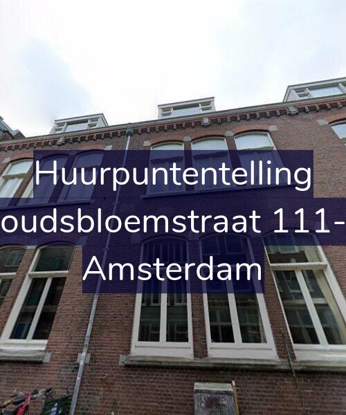 Foto gevel Huurpuntentelling voor Goudsbloemstraat 111-B, Amsterdam