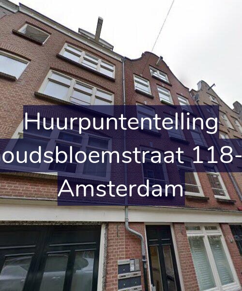 Foto gevel Huurpuntentelling voor Goudsbloemstraat 118-F, Amsterdam