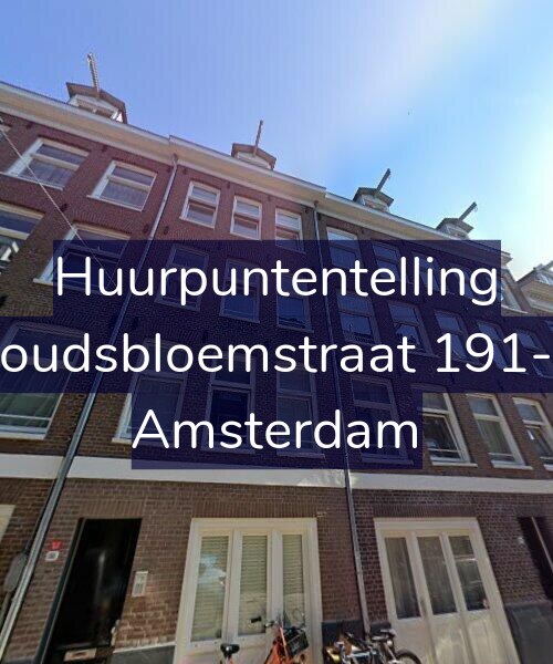 Foto gevel Huurpuntentelling voor Goudsbloemstraat 191-A, Amsterdam