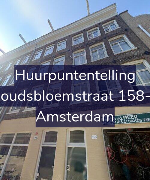 Foto gevel Huurpuntentelling voor Goudsbloemstraat 158-1, Amsterdam