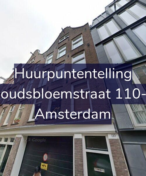Foto gevel Huurpuntentelling voor Goudsbloemstraat 110-1, Amsterdam