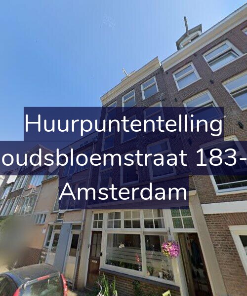 Foto gevel Huurpuntentelling voor Goudsbloemstraat 183-3, Amsterdam