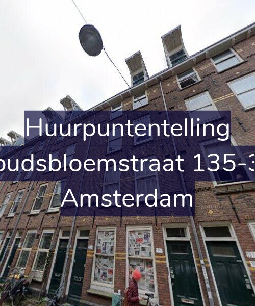 Foto gevel Huurpuntentelling voor Goudsbloemstraat 135-3A, Amsterdam