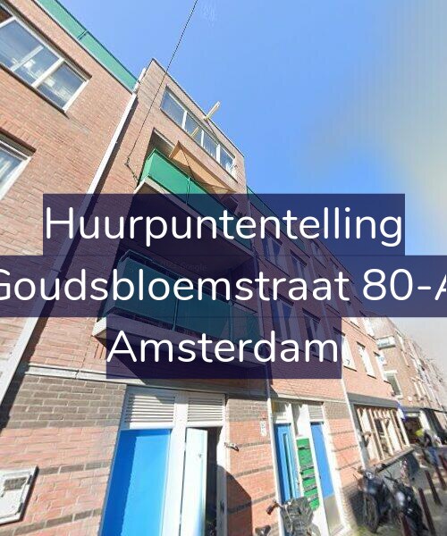 Foto gevel Huurpuntentelling voor Goudsbloemstraat 80-A, Amsterdam
