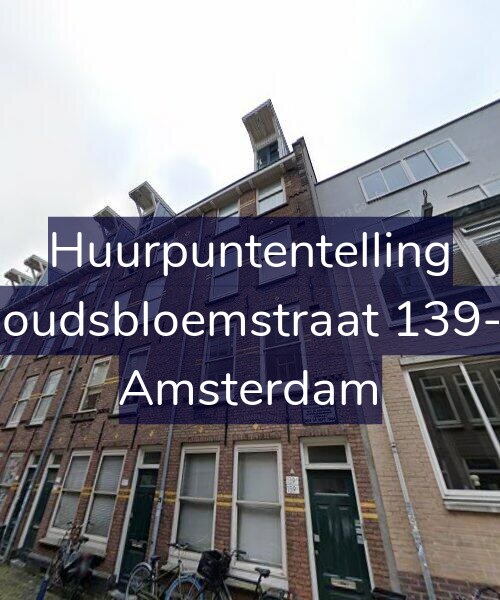 Foto gevel Huurpuntentelling voor Goudsbloemstraat 139-2, Amsterdam