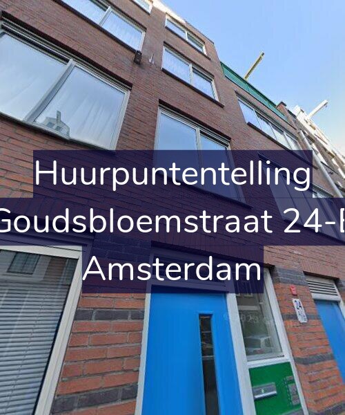 Foto gevel Huurpuntentelling voor Goudsbloemstraat 24-E, Amsterdam
