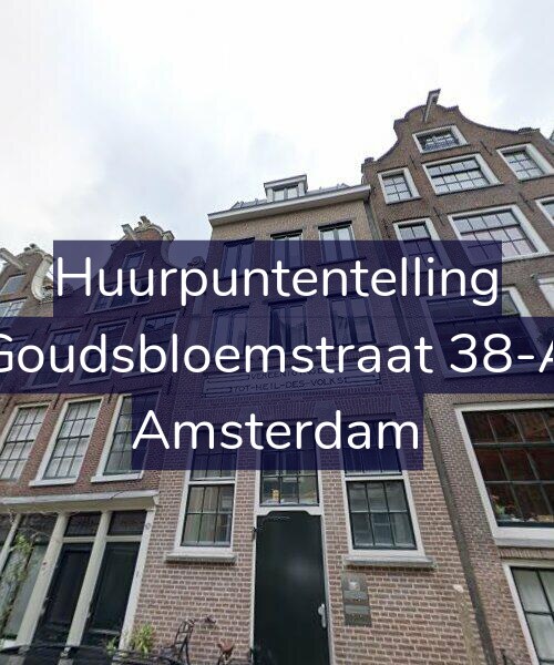 Foto gevel Huurpuntentelling voor Goudsbloemstraat 38-A, Amsterdam
