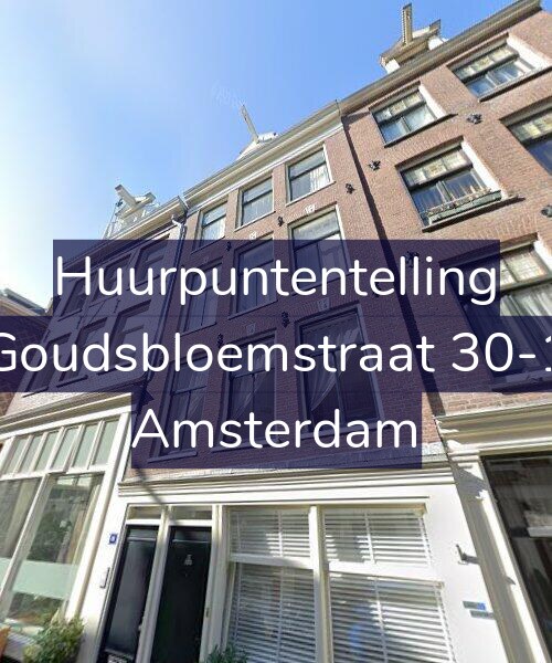 Foto gevel Huurpuntentelling voor Goudsbloemstraat 30-1, Amsterdam