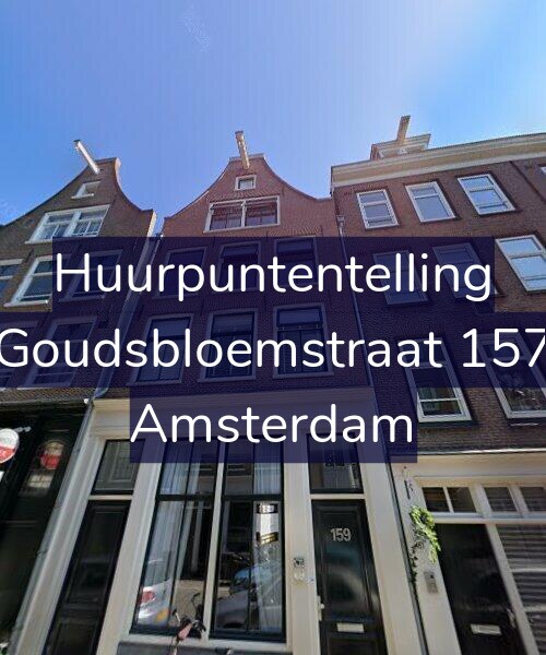 Foto gevel Huurpuntentelling voor Goudsbloemstraat 157, Amsterdam