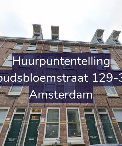 Foto gevel Huurpuntentelling voor Goudsbloemstraat 129-3A, Amsterdam