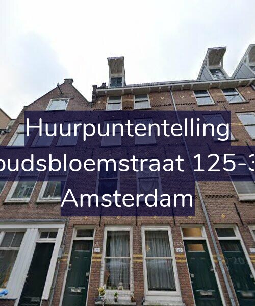 Foto gevel Huurpuntentelling voor Goudsbloemstraat 125-3A, Amsterdam