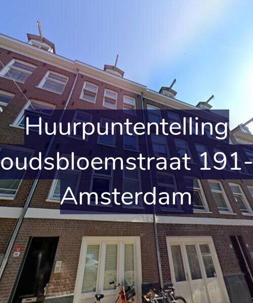 Foto gevel Huurpuntentelling voor Goudsbloemstraat 191-C, Amsterdam