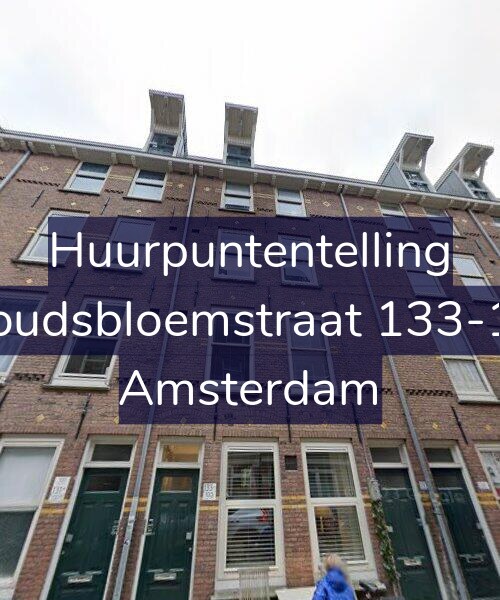 Foto gevel Huurpuntentelling voor Goudsbloemstraat 133-1V, Amsterdam