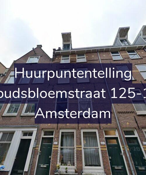 Foto gevel Huurpuntentelling voor Goudsbloemstraat 125-1V, Amsterdam