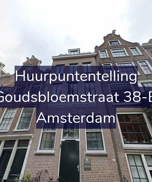 Foto gevel Huurpuntentelling voor Goudsbloemstraat 38-B, Amsterdam