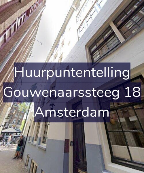 Foto gevel Huurpuntentelling voor Gouwenaarssteeg 18, Amsterdam