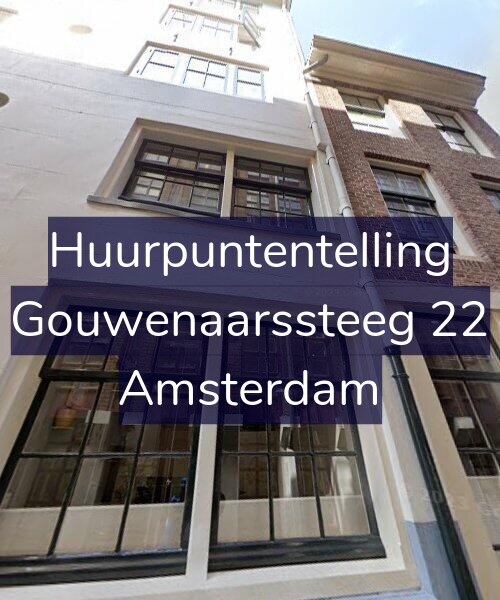 Foto gevel Huurpuntentelling voor Gouwenaarssteeg 22, Amsterdam
