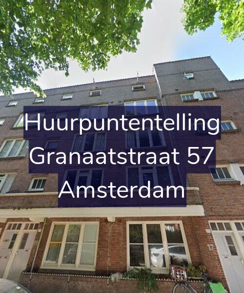 Foto gevel Huurpuntentelling voor Granaatstraat 57, Amsterdam
