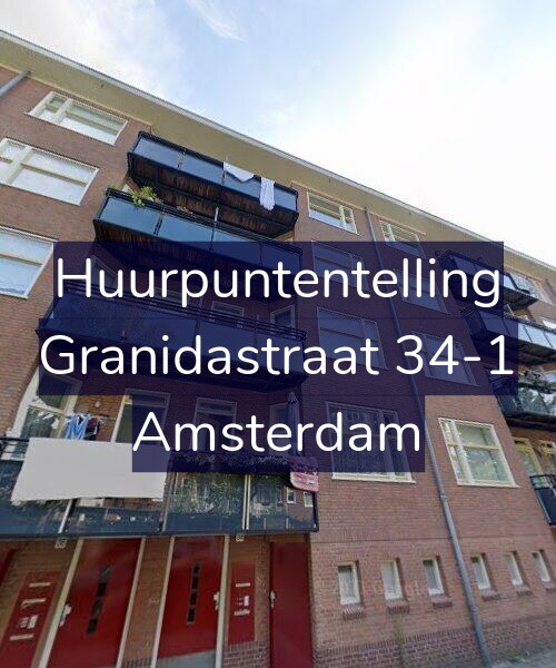 Foto gevel Huurpuntentelling voor Granidastraat 34-1, Amsterdam