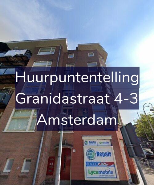 Foto gevel Huurpuntentelling voor Granidastraat 4-3, Amsterdam