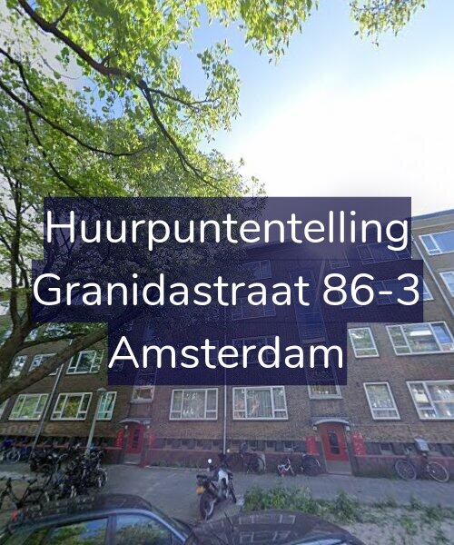 Foto gevel Huurpuntentelling voor Granidastraat 86-3, Amsterdam