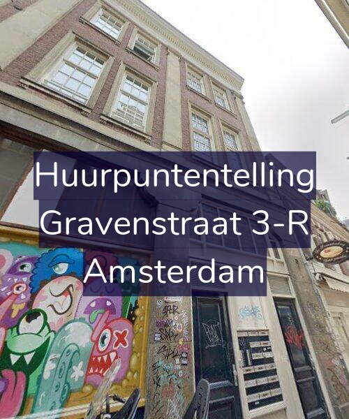 Foto gevel Huurpuntentelling voor Gravenstraat 3-R, Amsterdam