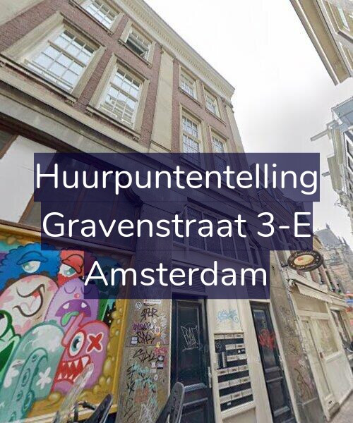 Foto gevel Huurpuntentelling voor Gravenstraat 3-E, Amsterdam