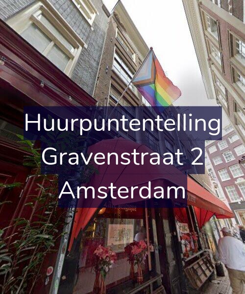 Foto gevel Huurpuntentelling voor Gravenstraat 2, Amsterdam