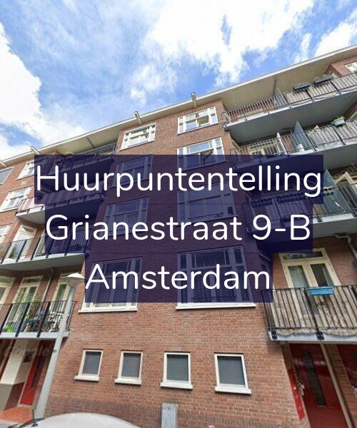 Foto gevel Huurpuntentelling voor Grianestraat 9-B, Amsterdam