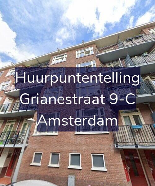 Foto gevel Huurpuntentelling voor Grianestraat 9-C, Amsterdam