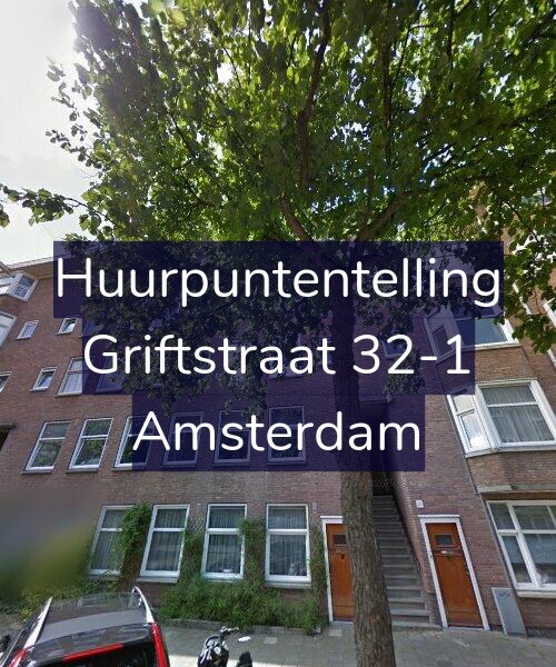 Foto gevel Huurpuntentelling voor Griftstraat 32-1, Amsterdam