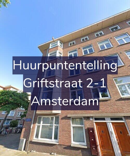 Foto gevel Huurpuntentelling voor Griftstraat 2-1, Amsterdam